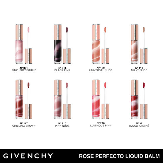 Batom L&iacute;quido Givenchy Rose Perfecto Liquid Lip Balm